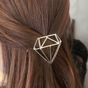 Gold Diamond Hair Clip Barrette
